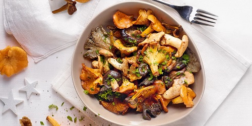 Fricassée de champignons des bois au thé Kamélya