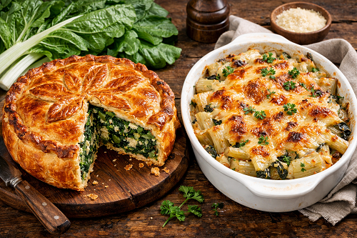 gratin et tourte de blette
